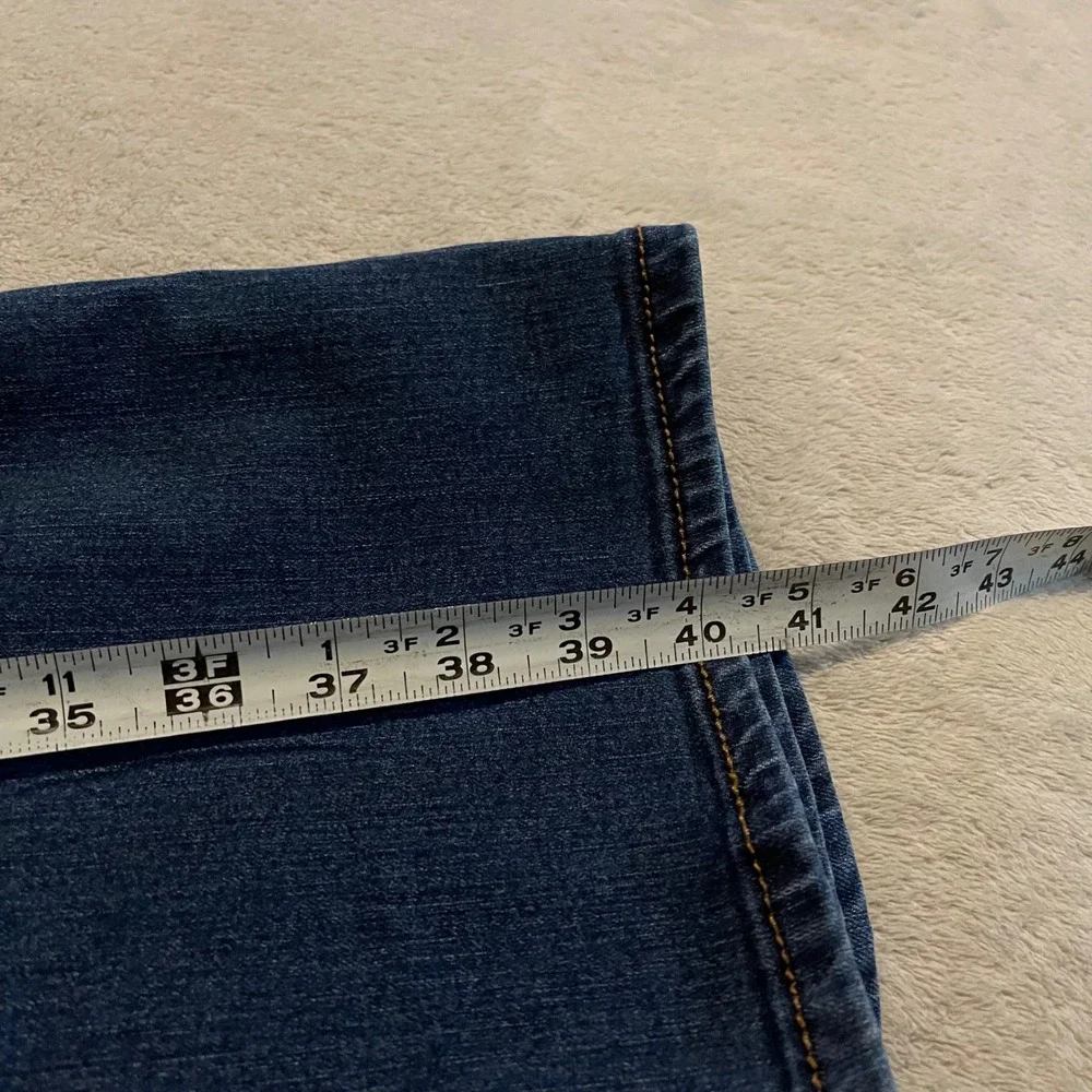 WallFlower Jeans Womens 17 Short Blue Luscious Curvy Fit Bootcut Flare Stretch